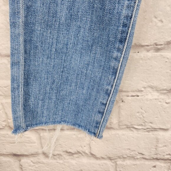 FRAME Denim Le Beau Crop Jeans Size 25 in Walden Rock Wash Raw Hem - Picture 6 of 16